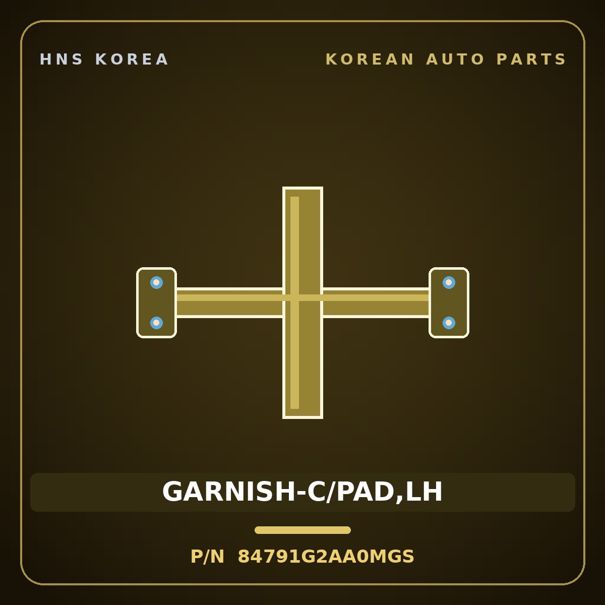 Genuine Mobis GARNISH-C/PAD,LH 84791G2AA0MGS for IONIQ 2019 HNS Parts Korea