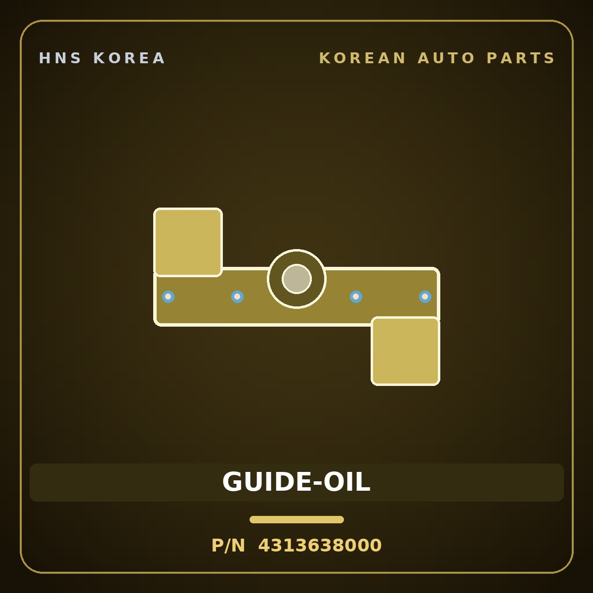 Genuine Mobis GUIDE-OIL 4313638000 for Carnival 2006 HNS Parts Korea