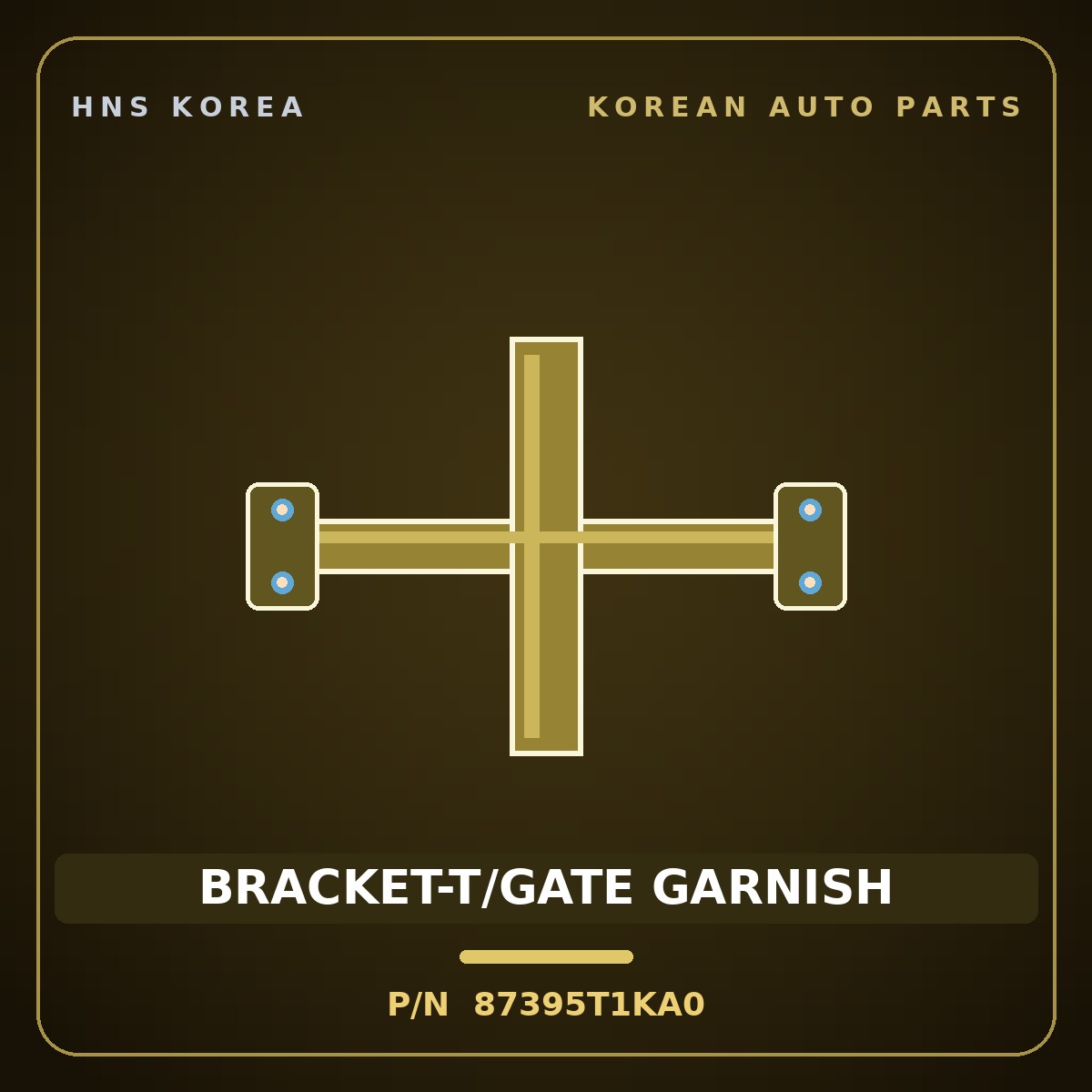 Genuine Mobis BRACKET-T/GATE GARNISH 87395T1KA0 for G80 2023 HNS Parts Korea