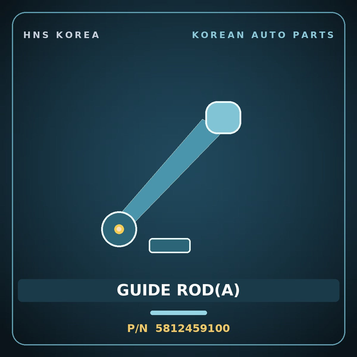 Genuine Mobis GUIDE ROD(A) 5812459100 for Solati 2014 HNS Parts Korea