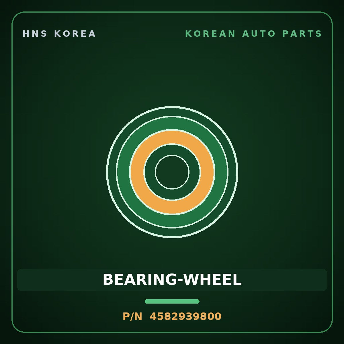Genuine Mobis BEARING-WHEEL 4582939800 for Carnival 1999 HNS Parts Korea