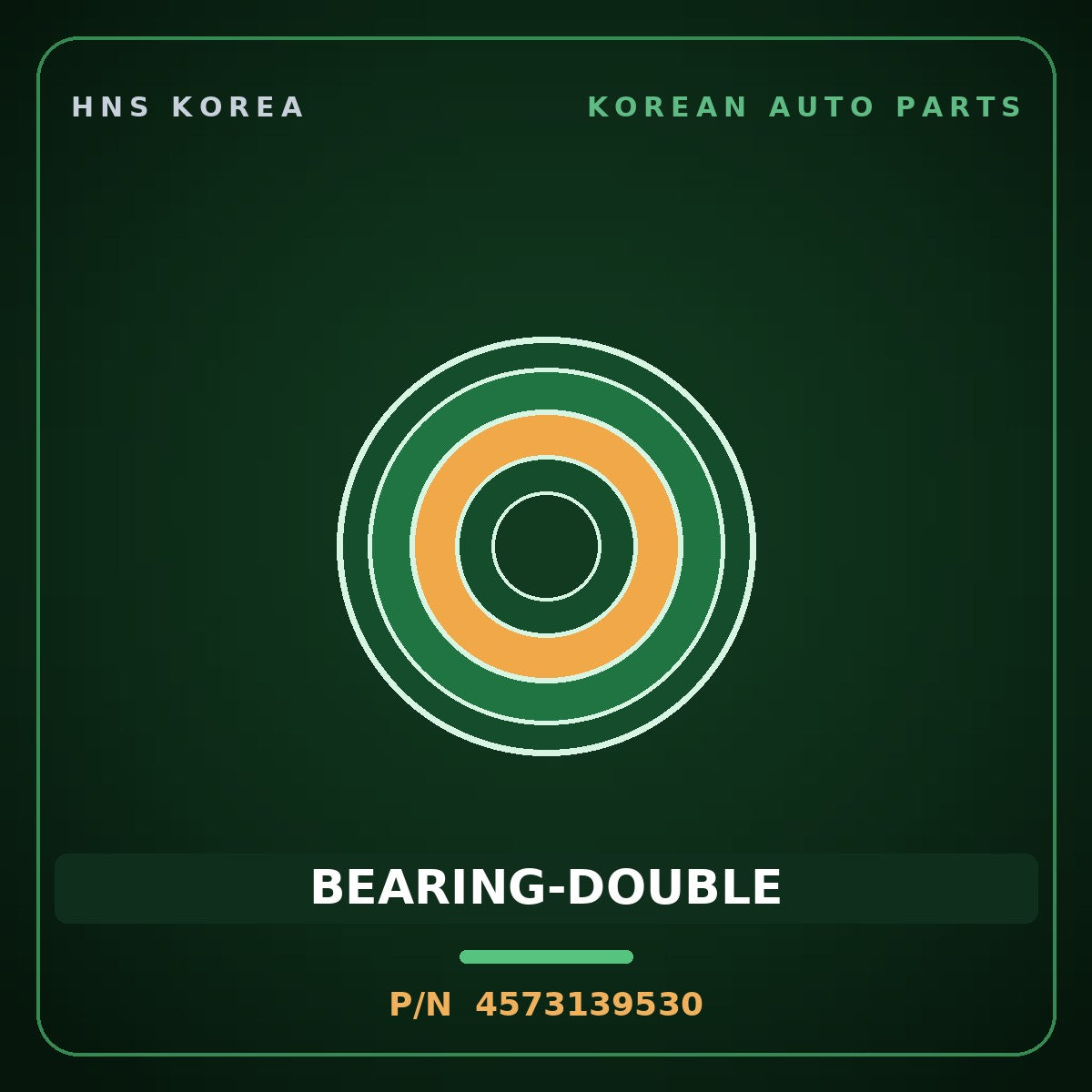 Genuine Mobis BEARING-DOUBLE 4573139530 for Equus 1999 HNS Parts Korea