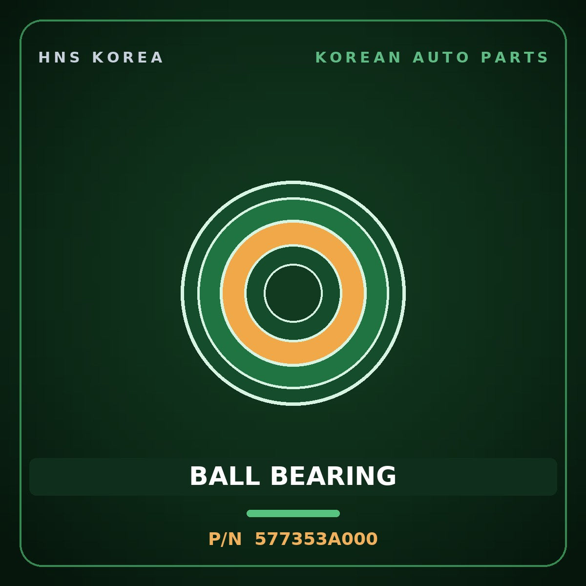 Genuine Mobis BALL BEARING 577353A000 for Grandeur 1999 HNS Parts Korea