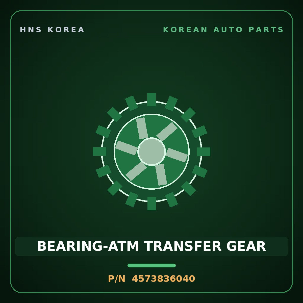 Genuine Mobis BEARING-ATM TRANSFER GEAR 4573836040 for Carens 1995 HNS Parts Korea