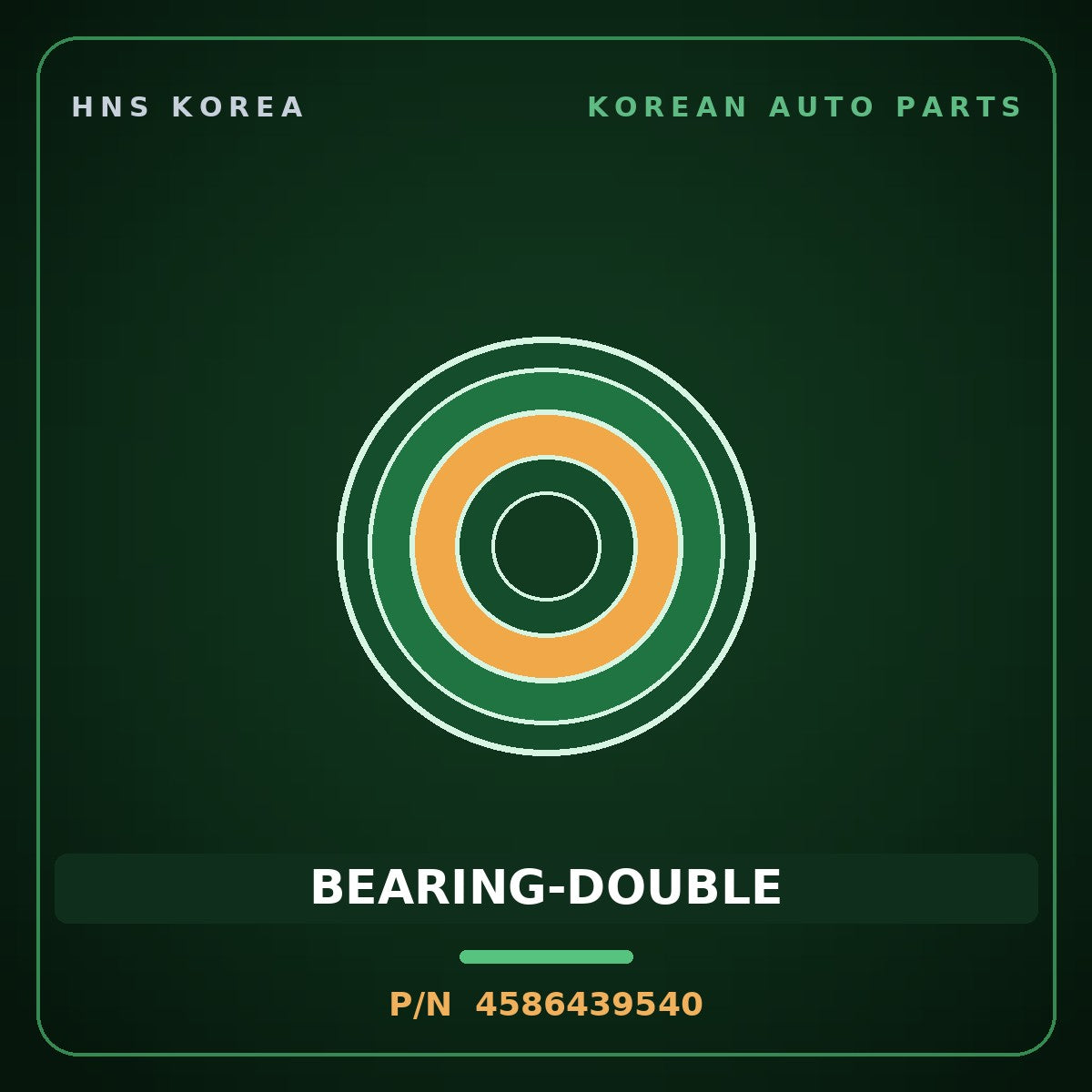 Genuine Mobis BEARING-DOUBLE 4586439540 for Carens 1999 HNS Parts Korea