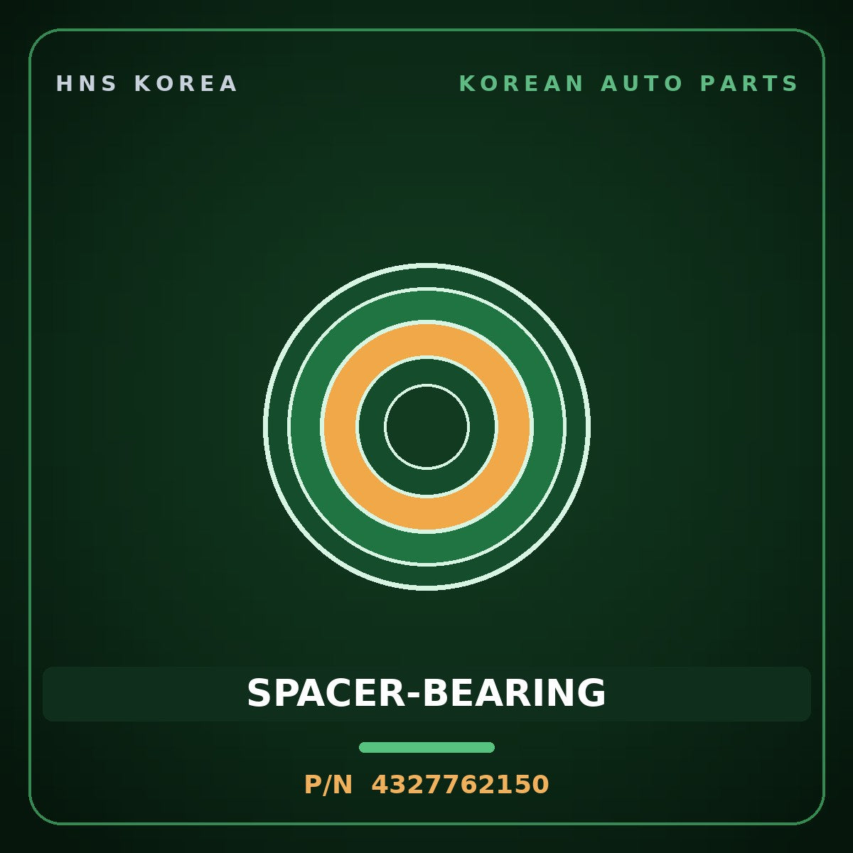 Genuine Mobis SPACER-BEARING 4327762150 for 5-Ton Truck 1997 HNS Parts Korea