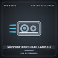 Genuine Mobis SUPPORT BRKT-HEAD LAMP,RH 92158NR010 for Tucson 2026 HNS Parts Korea