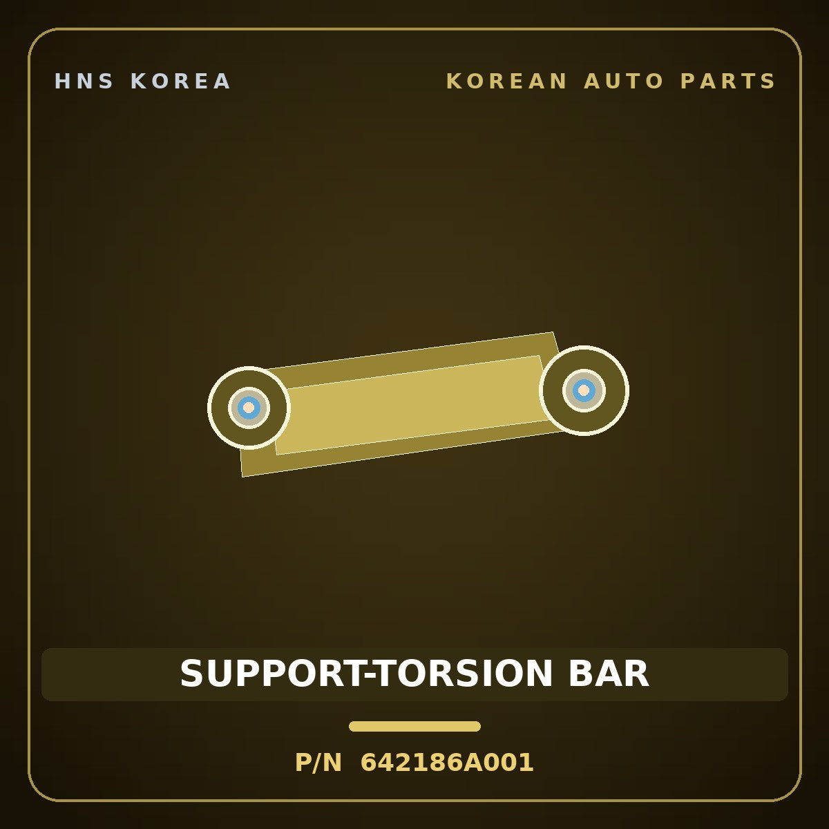 Genuine Mobis SUPPORT-TORSION BAR 642186A001 for 5-Ton Truck 1997 HNS Parts Korea