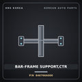 Genuine Mobis BAR-FRAME SUPPORT,CTR 846766A000 for 5-Ton Truck 1997 HNS Parts Korea