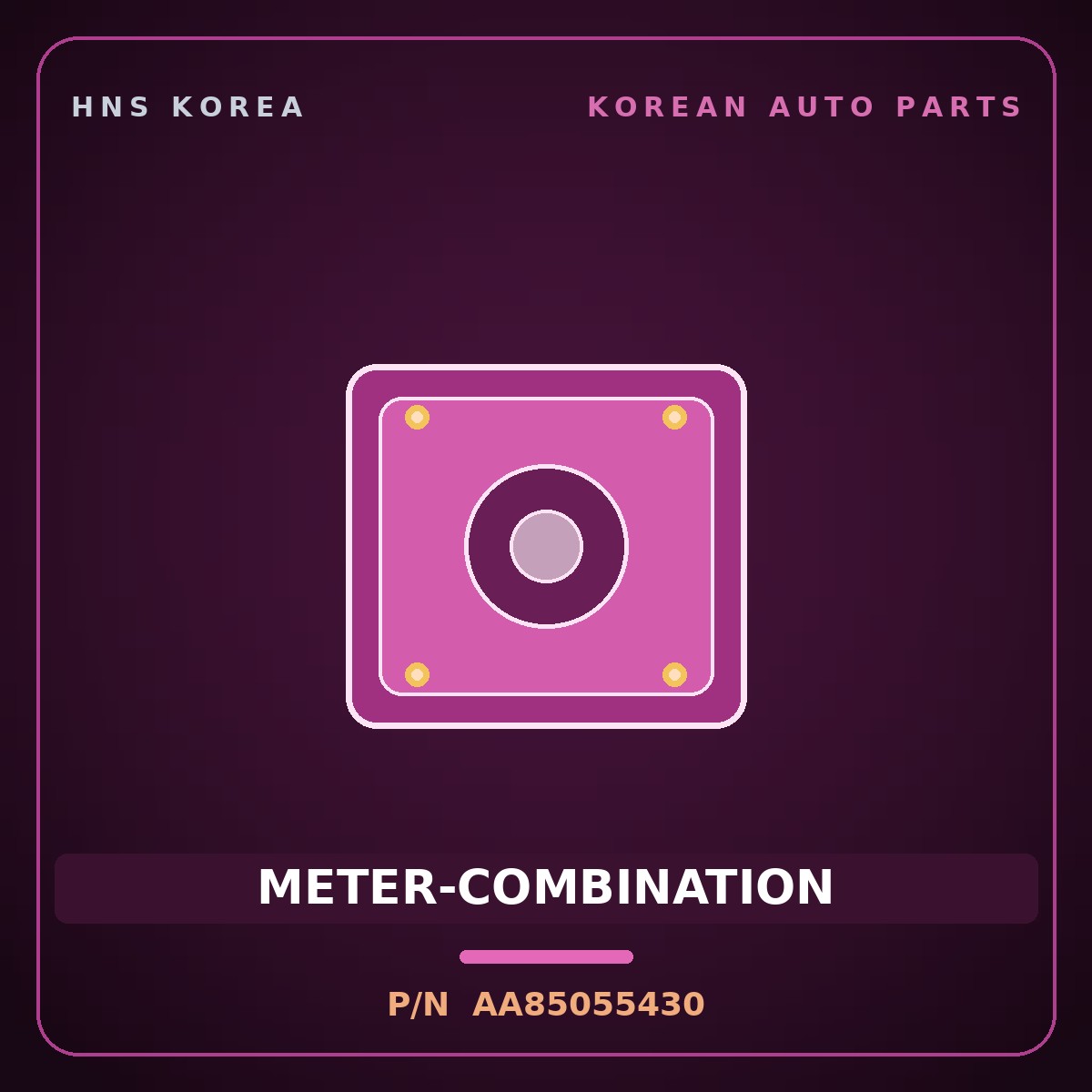 Genuine Mobis METER-COMBINATION AA85055430 for Power Combi 1998 HNS Parts Korea