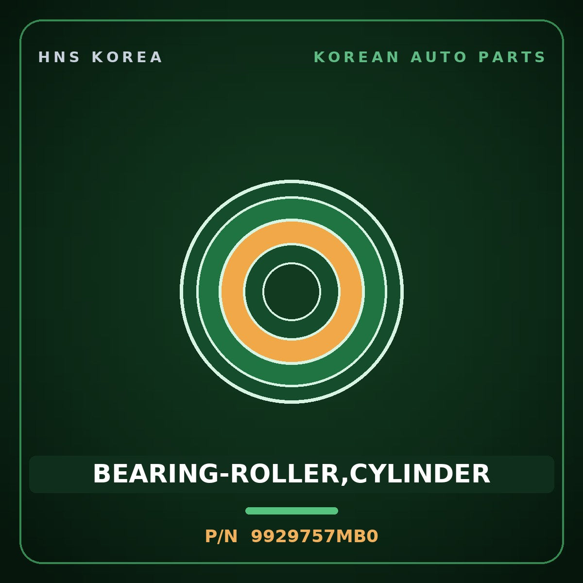 Genuine Mobis BEARING-ROLLER,CYLINDER 9929757MB0 for Aero City 2004 HNS Parts Korea
