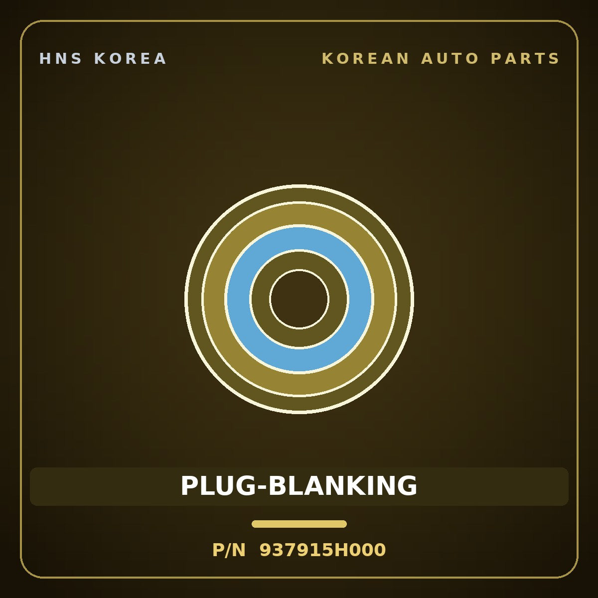 Genuine Mobis PLUG-BLANKING 937915H000 for County 1998 HNS Parts Korea