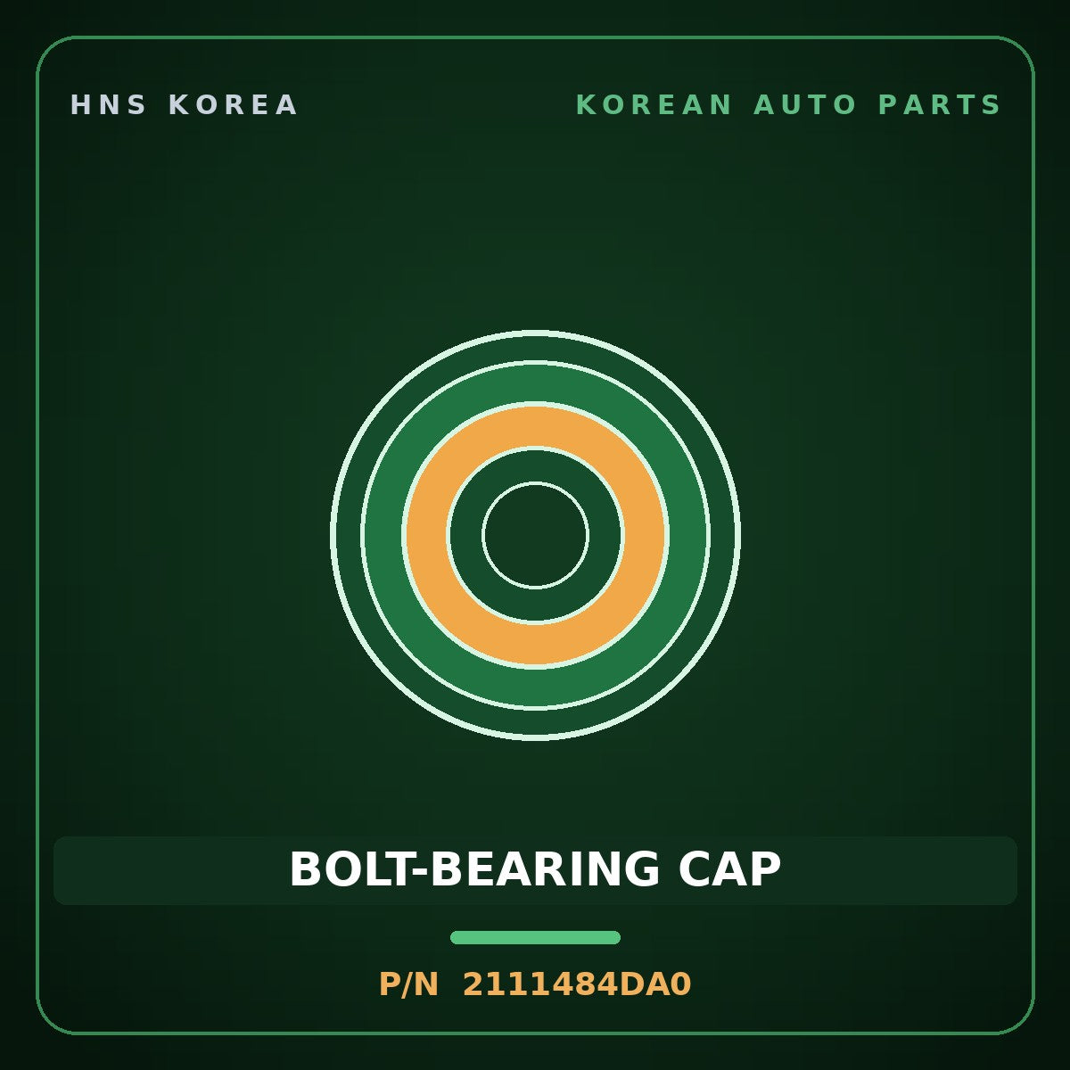 Genuine Mobis BOLT-BEARING CAP 2111484DA0 for Express 2013 HNS Parts Korea