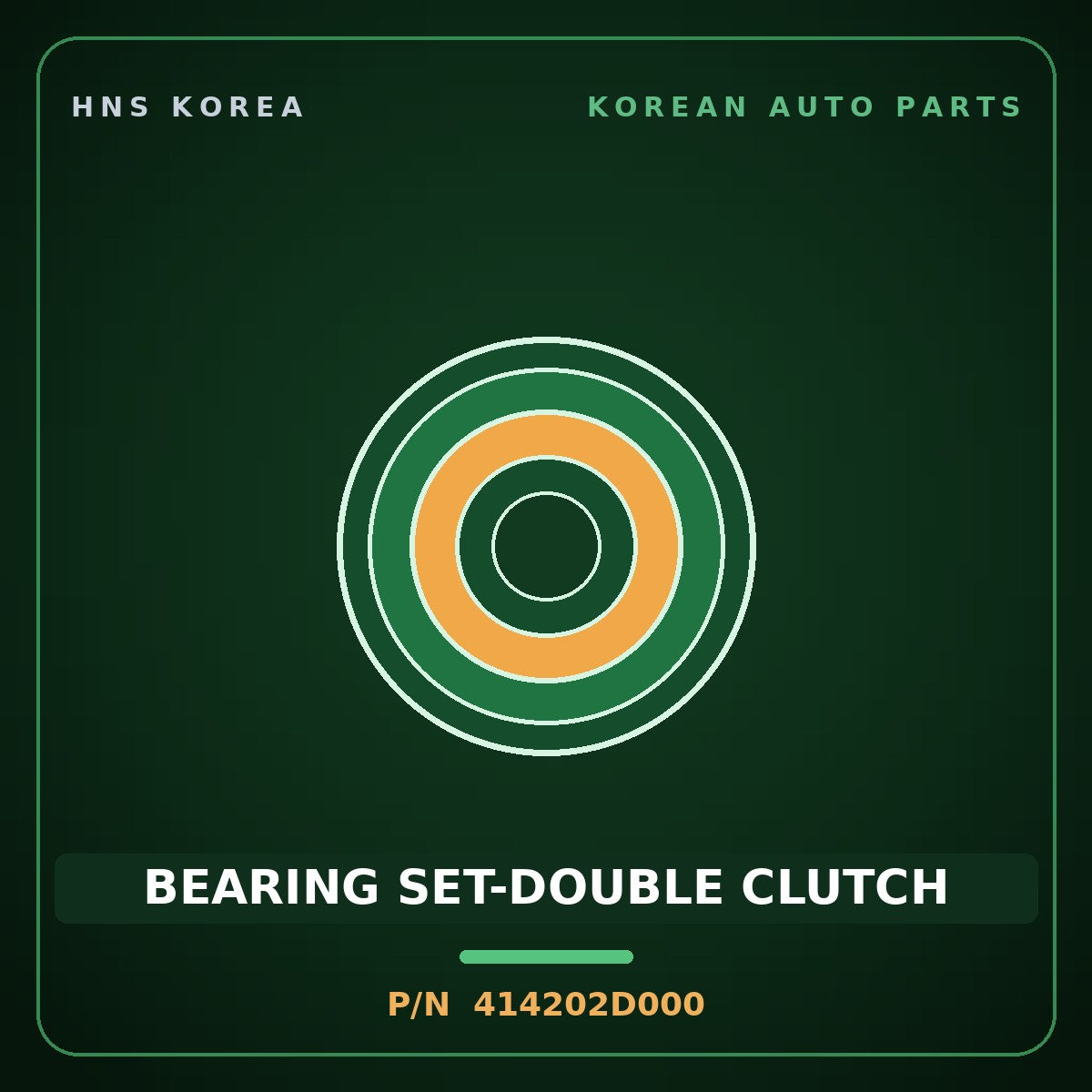 Genuine Mobis BEARING SET-DOUBLE CLUTCH 414202D000 for Accent 2012 HNS Parts Korea