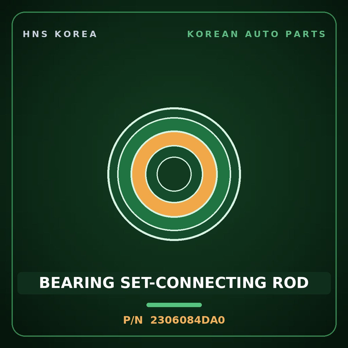Genuine Mobis BEARING SET-CONNECTING ROD 2306084DA0 for Express 2013 HNS Parts Korea