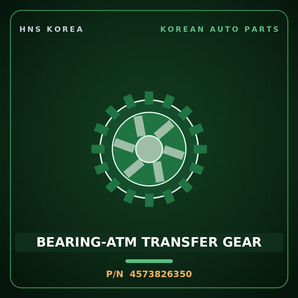 Genuine Mobis BEARING-ATM TRANSFER GEAR 4573826350 for Elantra 2017 HNS Parts Korea