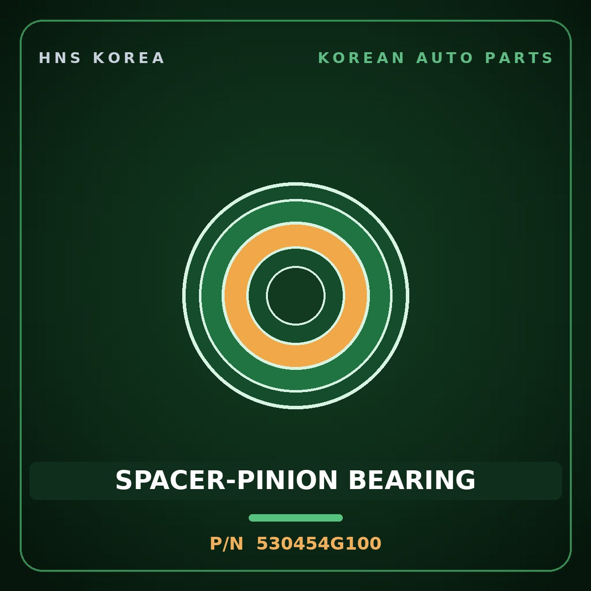 Genuine Mobis SPACER-PINION BEARING 530454G100 for Grandeur 2020 HNS Parts Korea