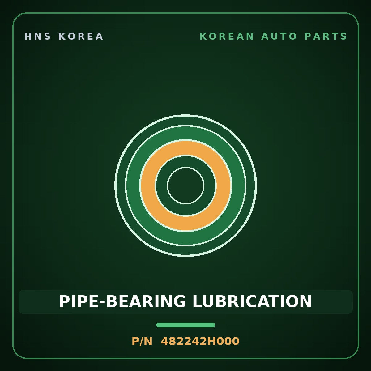 Genuine Mobis PIPE-BEARING LUBRICATION 482242H000 for Elantra 2018 HNS Parts Korea
