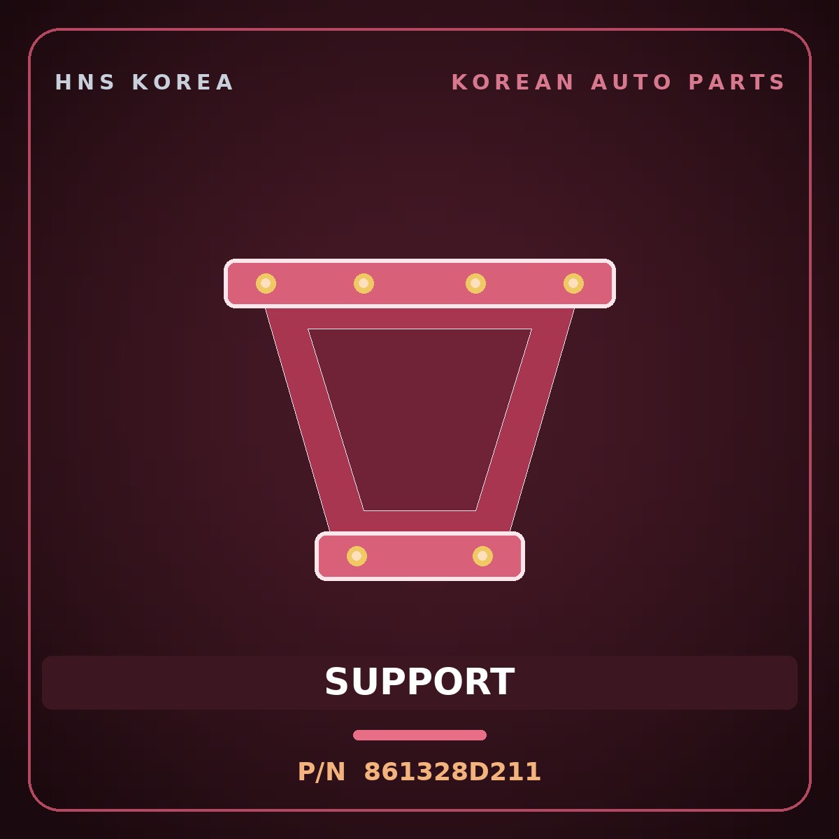 Genuine Mobis SUPPORT 861328D211 for Express 2006 HNS Parts Korea