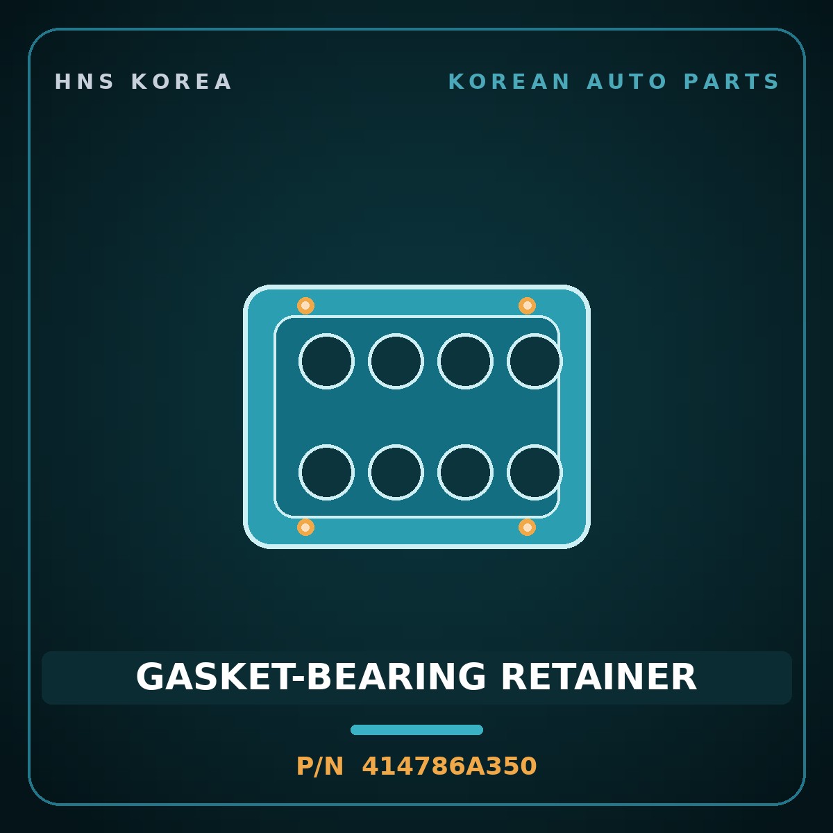 Genuine Mobis GASKET-BEARING RETAINER 414786A350 for 5-Ton Truck 1995 HNS Parts Korea