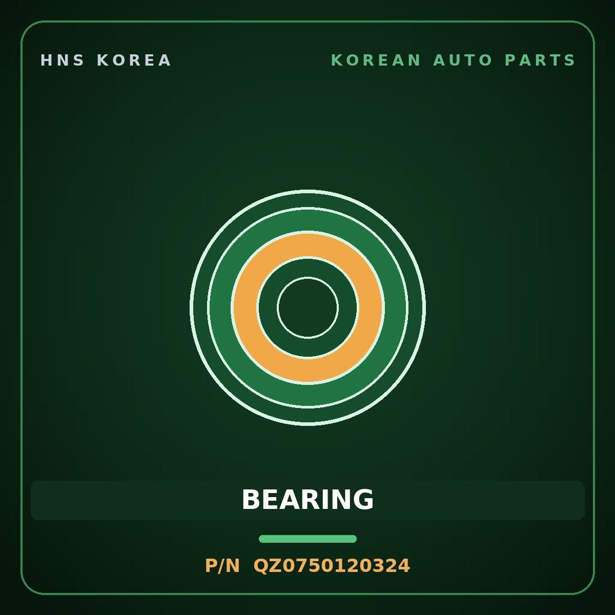 Genuine Mobis BEARING QZ0750120324 for Elec City 2020 HNS Parts Korea