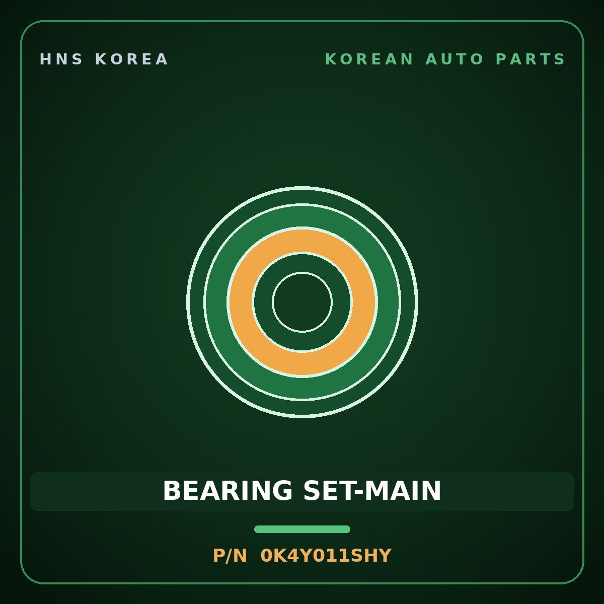 Genuine Mobis BEARING SET-MAIN 0K4Y011SHY for Frontier 1995 HNS Parts Korea