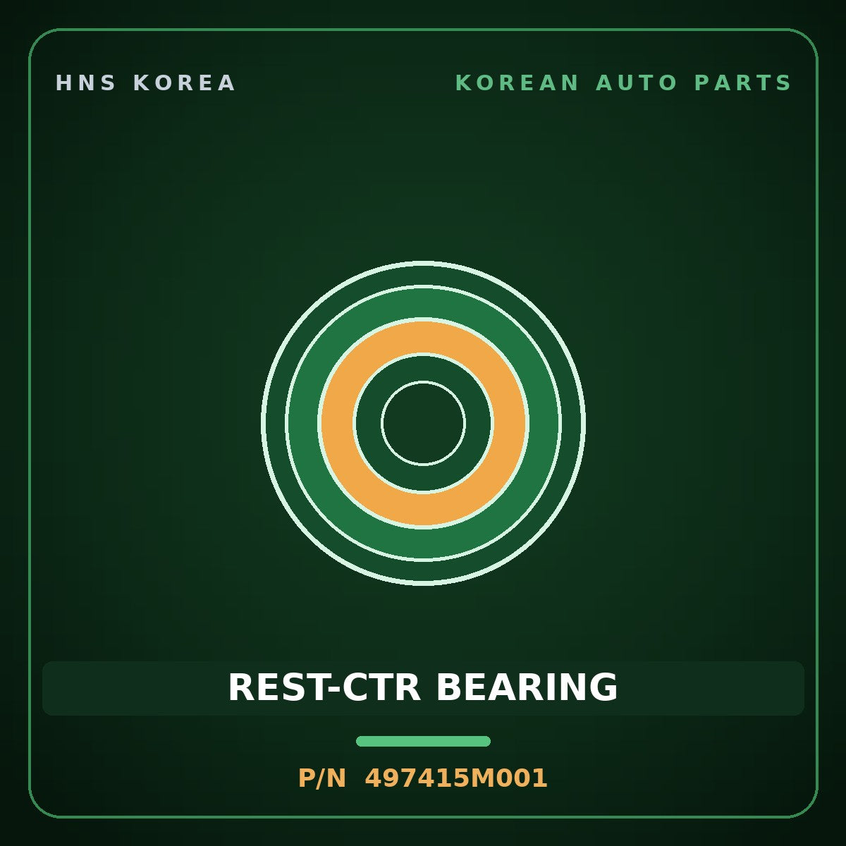 Genuine Mobis REST-CTR BEARING 497415M001 for Mighty 2015 HNS Parts Korea