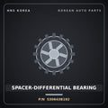 Genuine Mobis SPACER-DIFFERENTIAL BEARING 530643B192 for Grandeur 2006 HNS Parts Korea