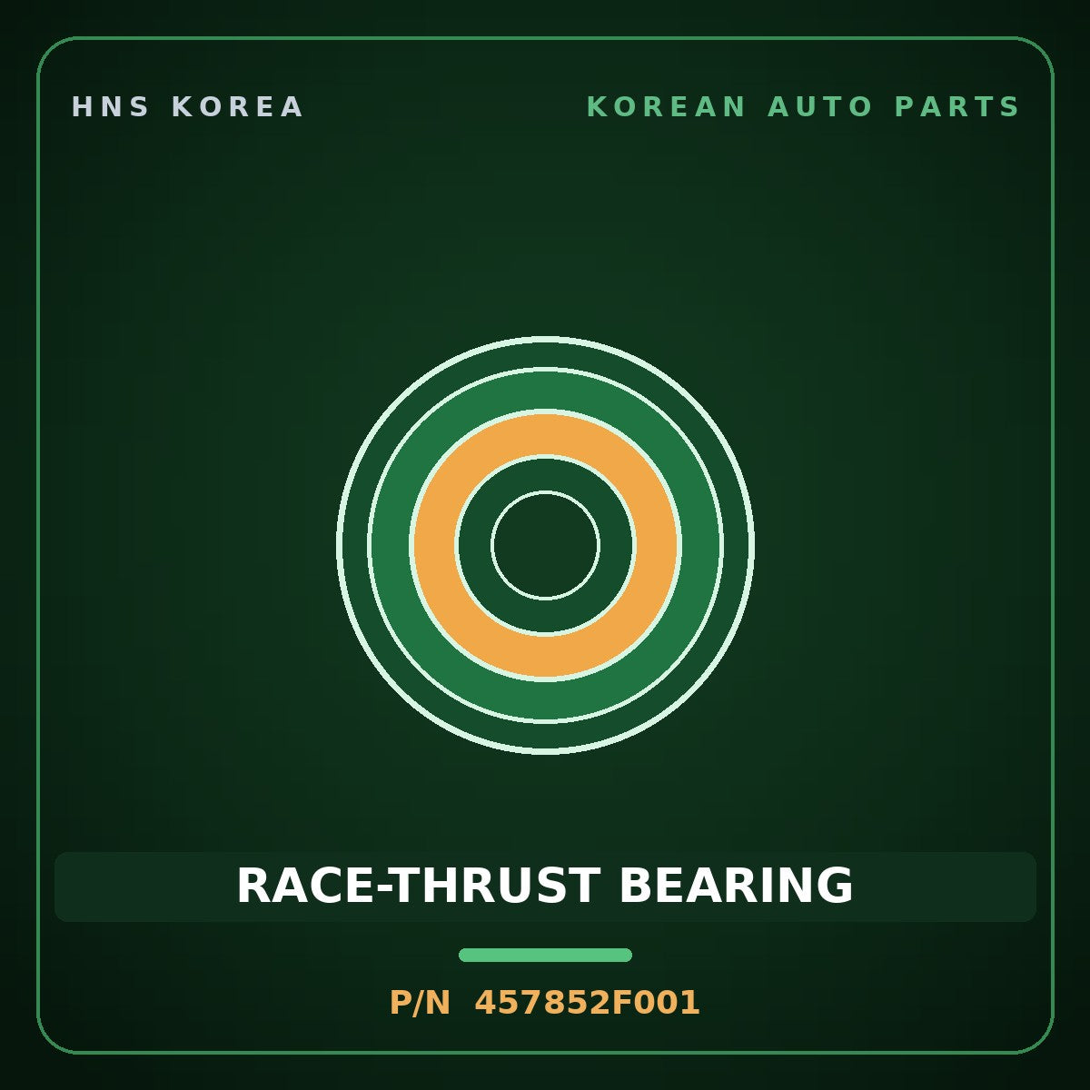 Genuine Mobis RACE-THRUST BEARING 457852F001 for Accent 2013 HNS Parts Korea