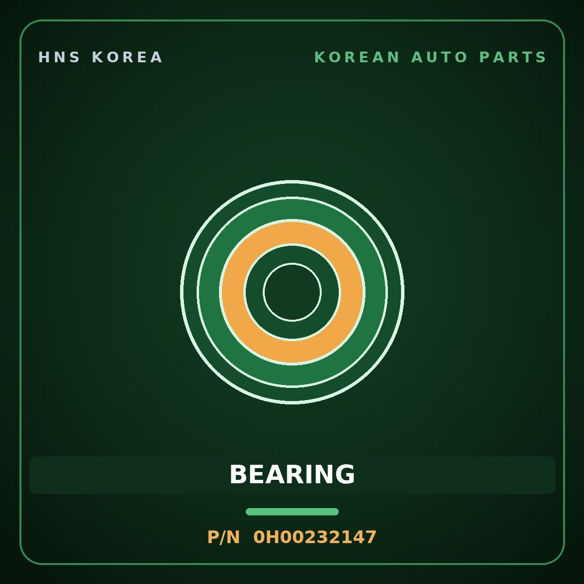 Genuine Mobis BEARING 0H00232147 for Bongo 1996 HNS Parts Korea