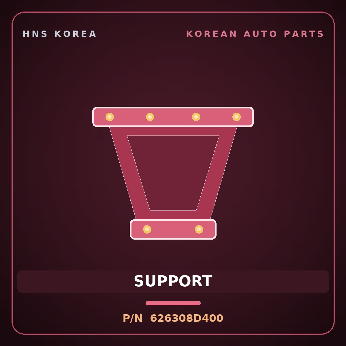 Genuine Mobis SUPPORT 626308D400 for Express 2009 HNS Parts Korea