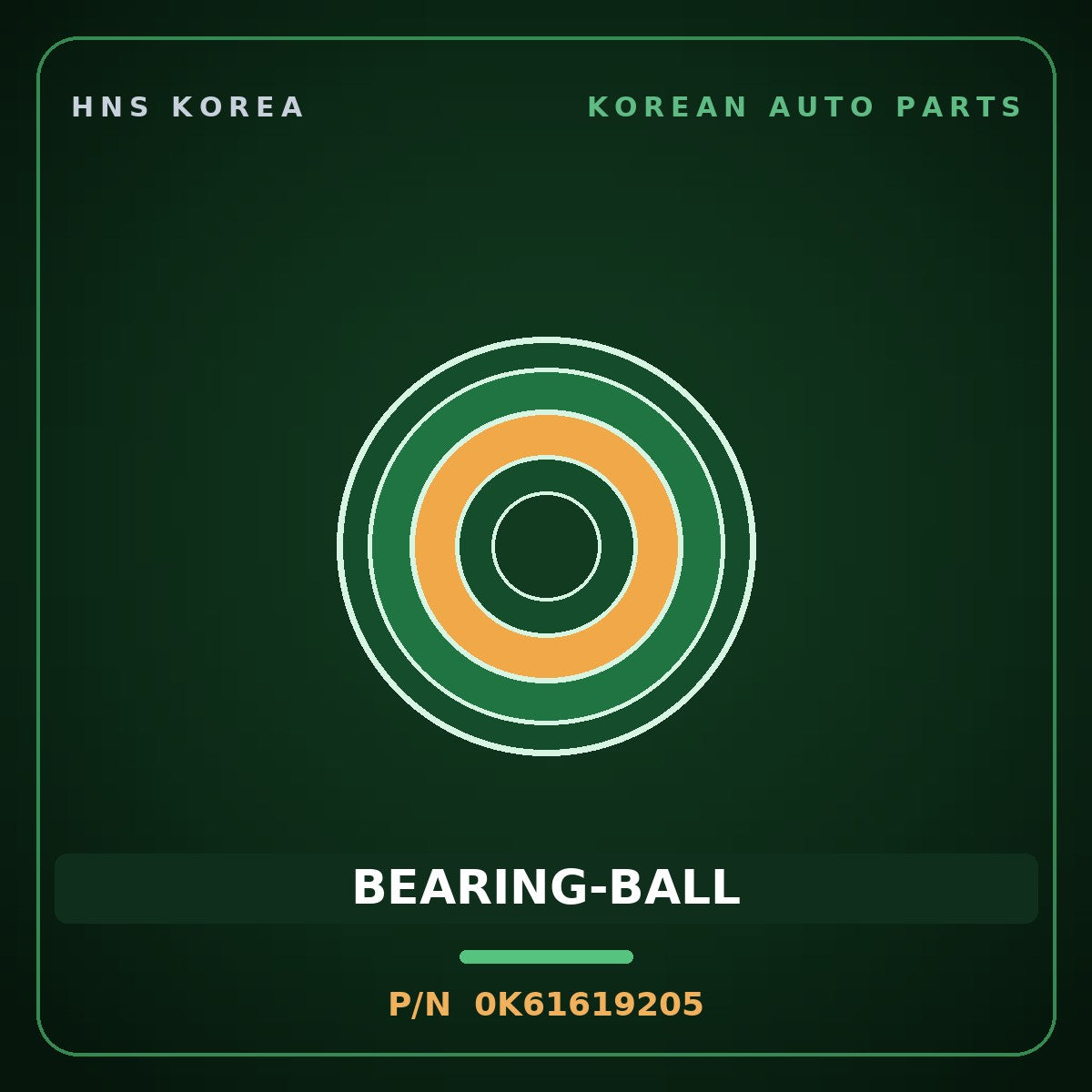 Genuine Mobis BEARING-BALL 0K61619205 for Bongo 1996 HNS Parts Korea