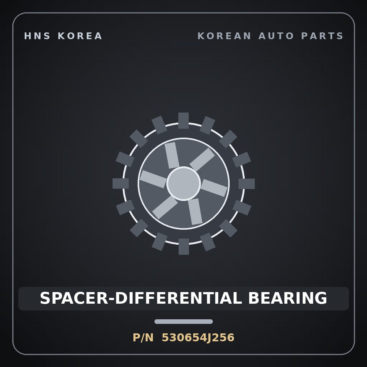 Genuine Mobis SPACER-DIFFERENTIAL BEARING 530654J256 for G70 2017 HNS Parts Korea