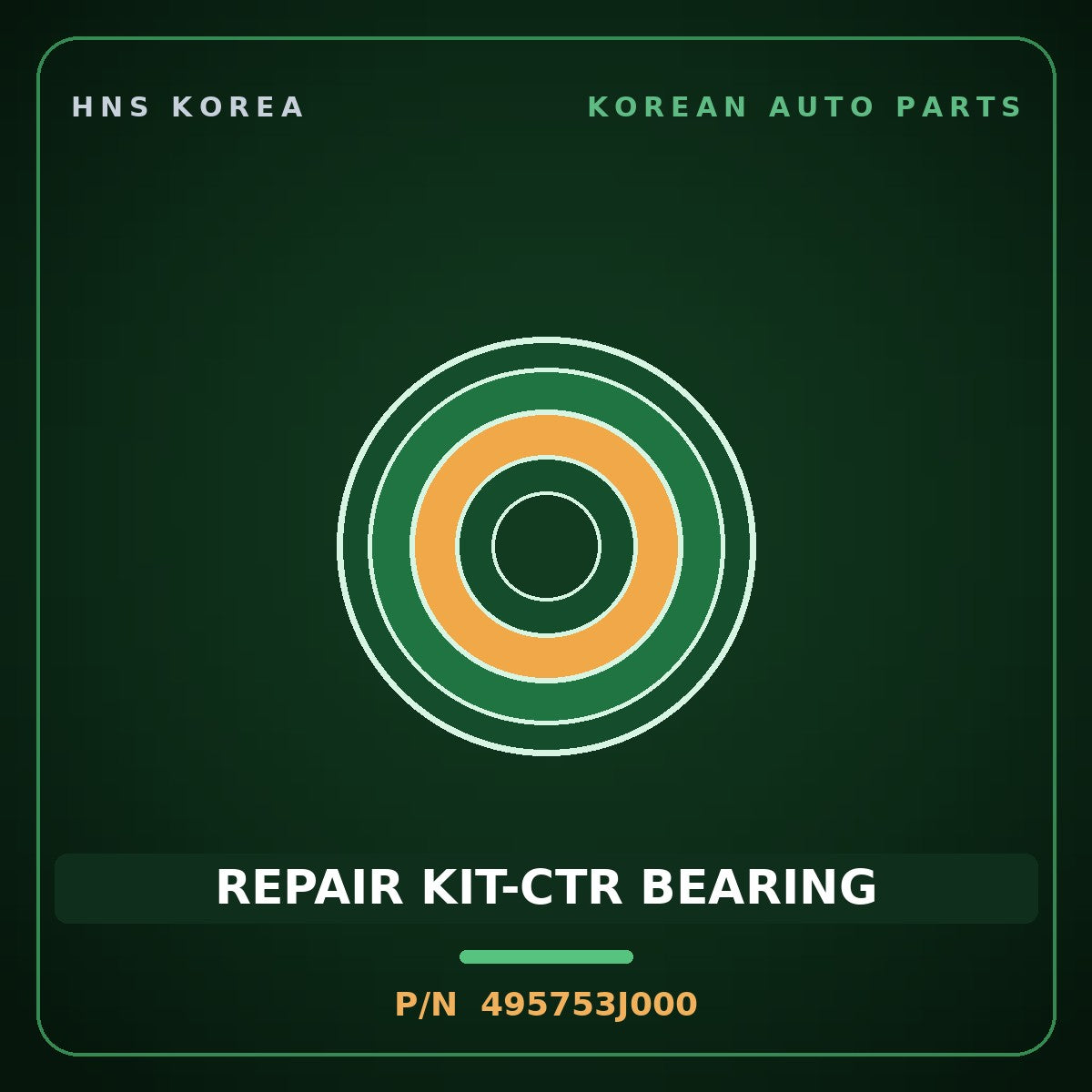 Genuine Mobis REPAIR KIT-CTR BEARING 495753J000 for Veracruz 2006 HNS Parts Korea
