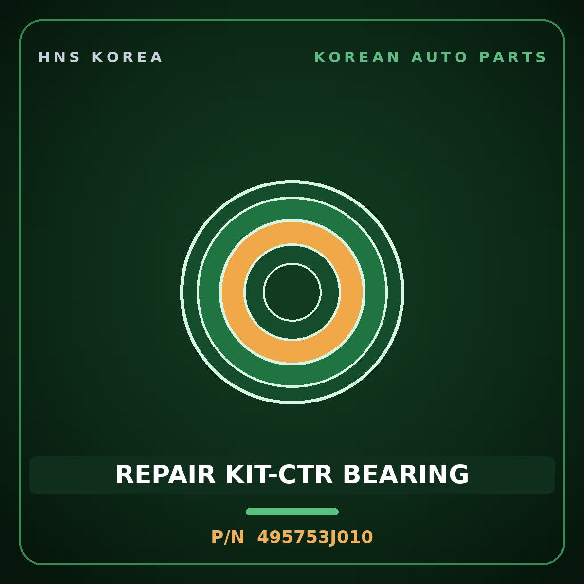 Genuine Mobis REPAIR KIT-CTR BEARING 495753J010 for Veracruz 2006 HNS Parts Korea