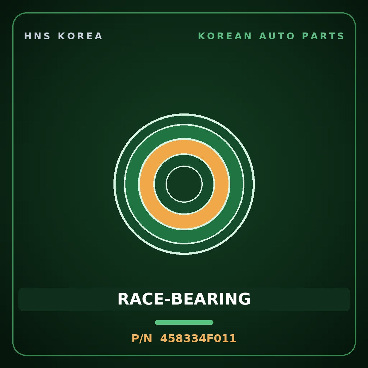 Genuine Mobis RACE-BEARING 458334F011 for G70 2011 HNS Parts Korea