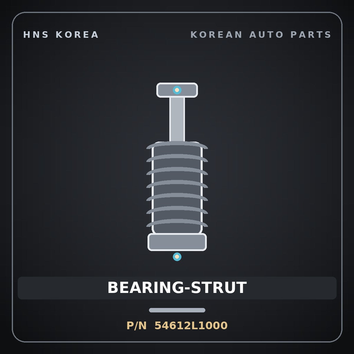 Genuine Mobis BEARING-STRUT 54612L1000 for Carnival 2019 HNS Parts Korea