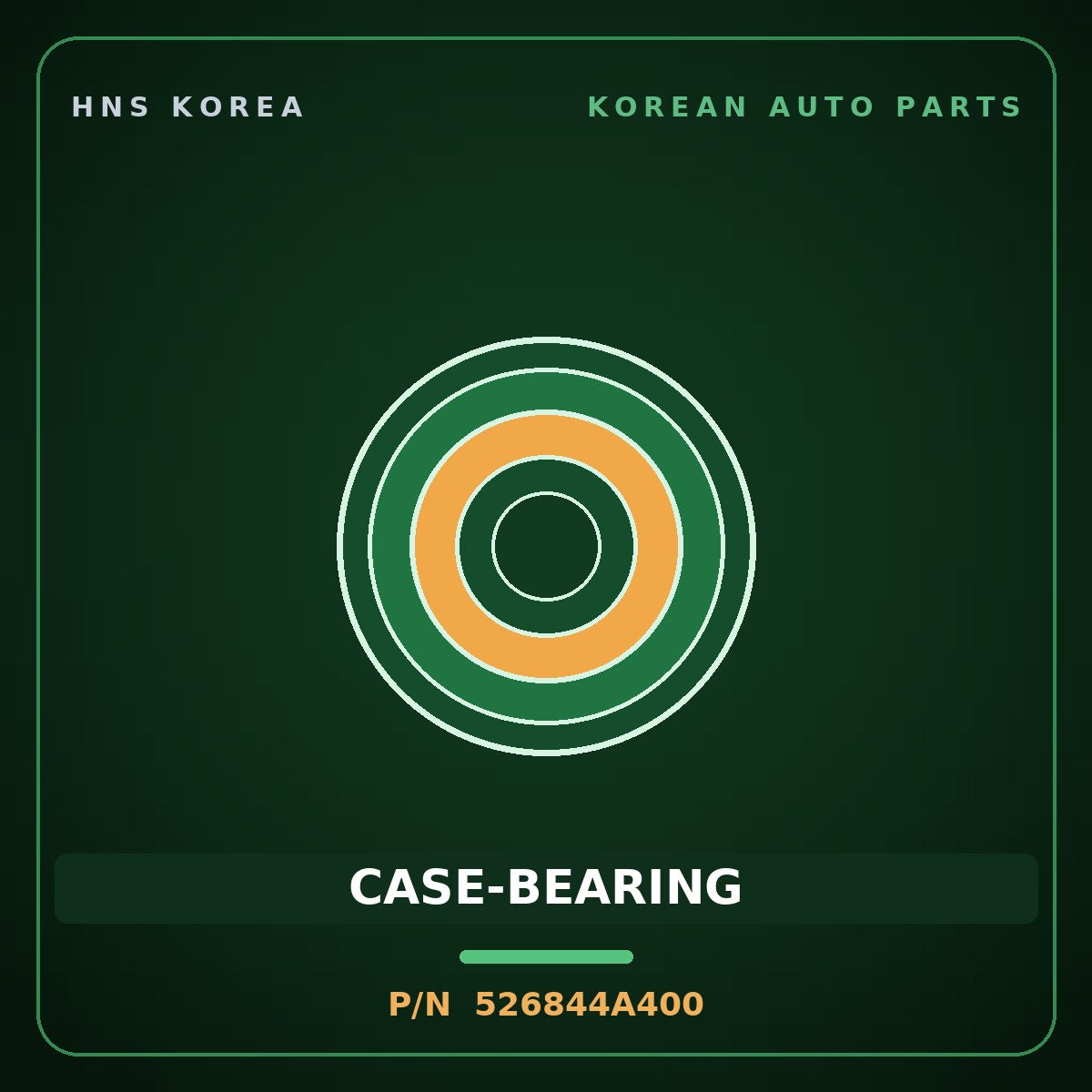 Genuine Mobis CASE-BEARING 526844A400 for Starex 2004 HNS Parts Korea