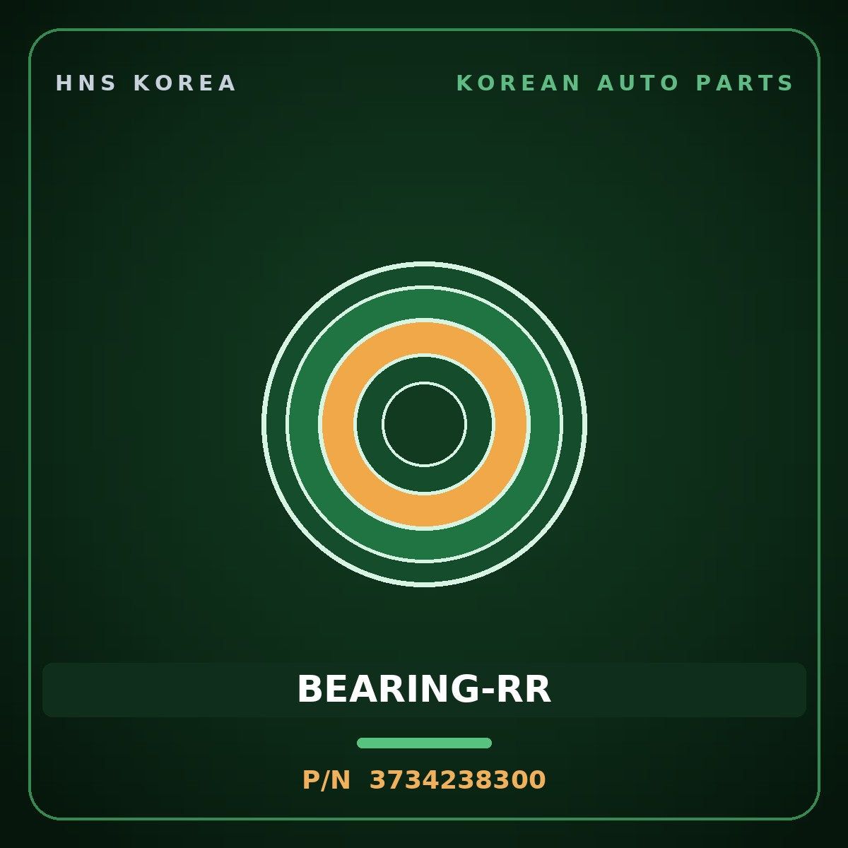 Genuine Mobis BEARING-RR 3734238300 for Equus 1999 HNS Parts Korea