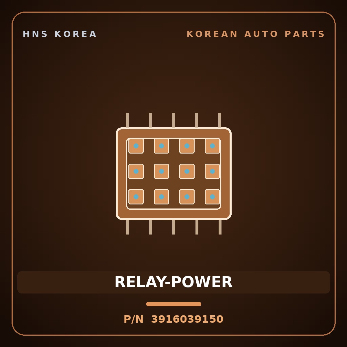 Genuine Mobis RELAY-POWER 3916039150 for Grandeur 1999 HNS Parts Korea