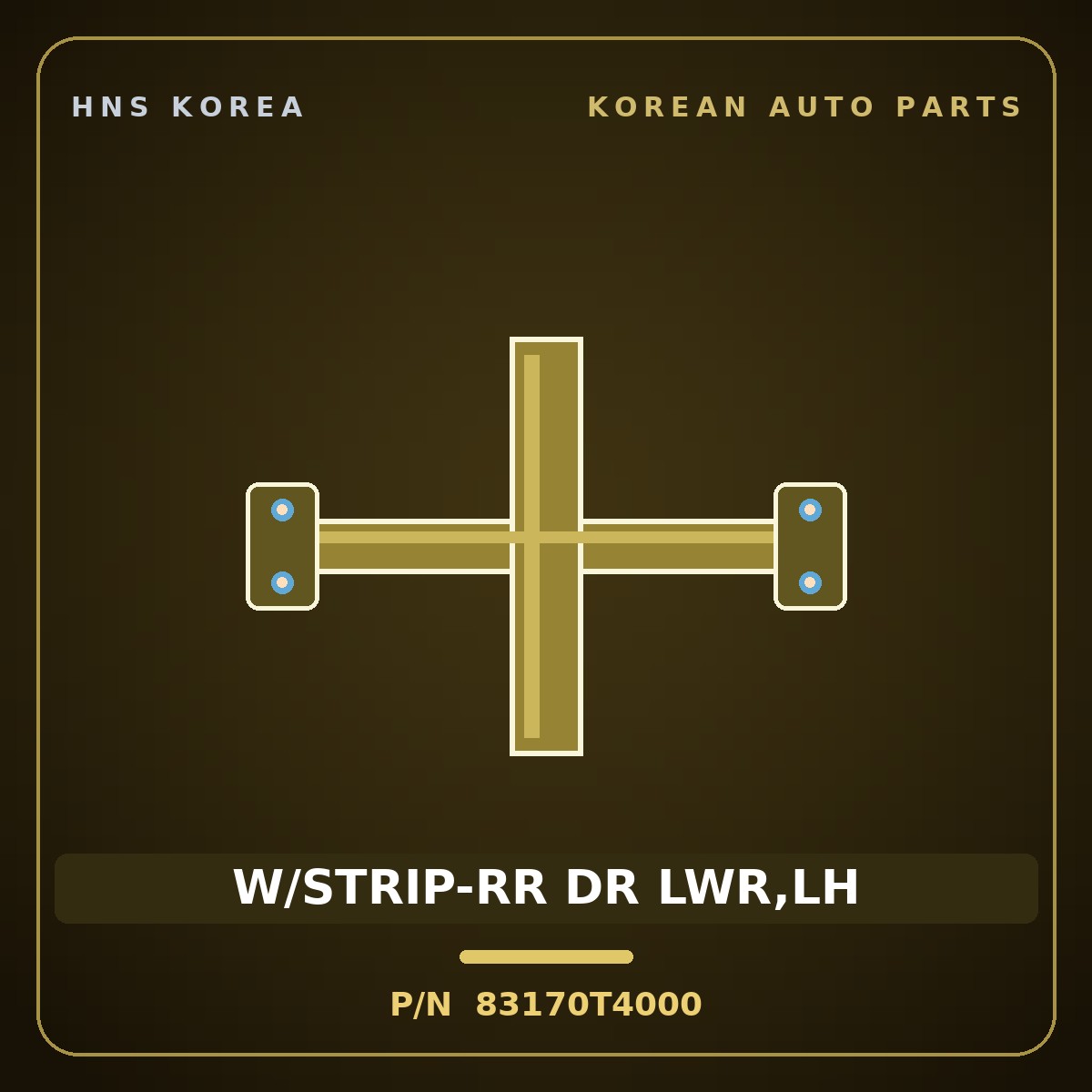 Genuine Mobis W/STRIP-RR DR LWR,LH 83170T4000 for G90 2022 HNS Parts Korea
