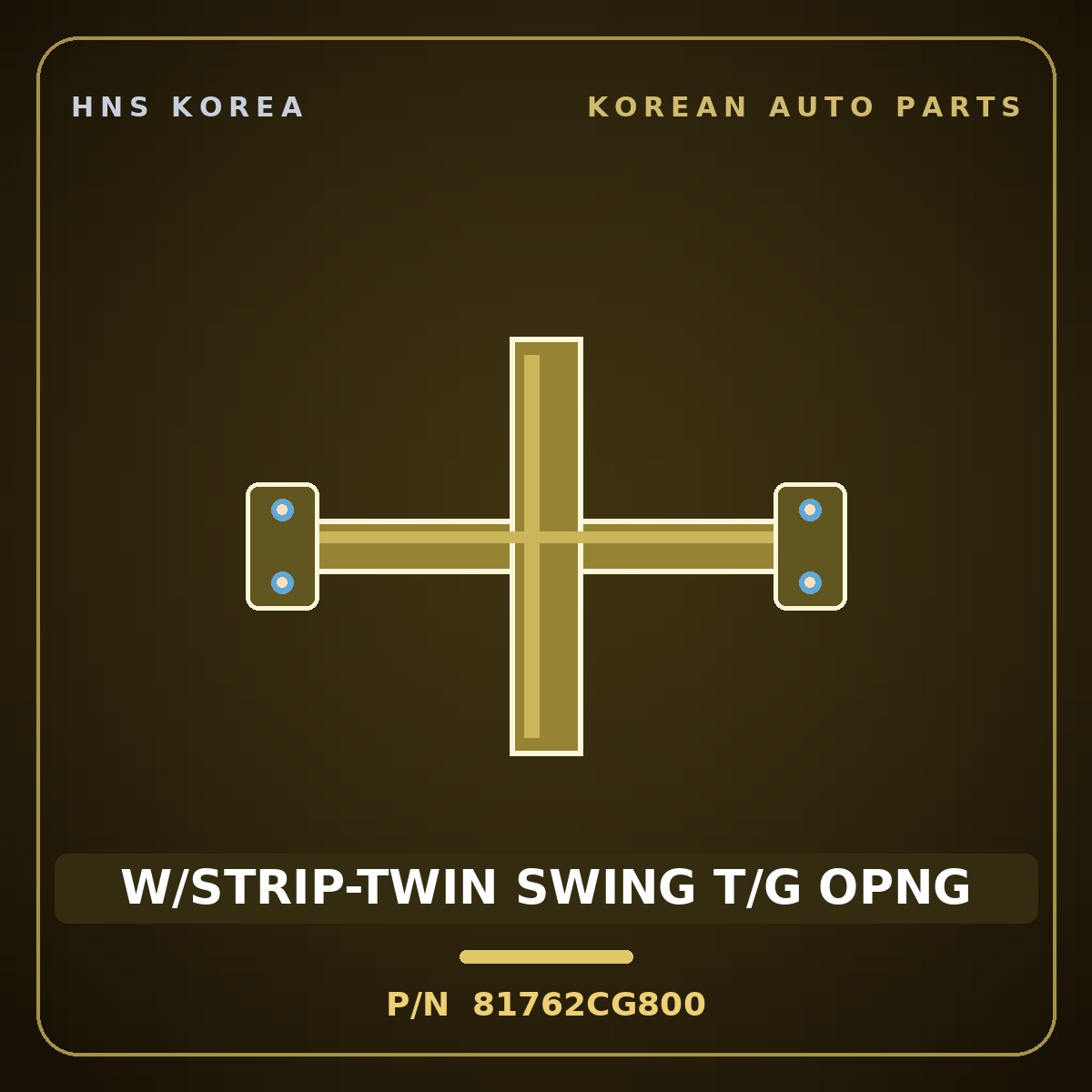 Genuine Mobis W/STRIP-TWIN SWING T/G OPNG 81762CG800 for Staria 2021 HNS Parts Korea