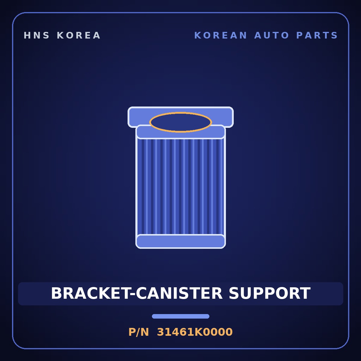 Genuine Mobis BRACKET-CANISTER SUPPORT 31461K0000 for Seltos 2019 HNS Parts Korea