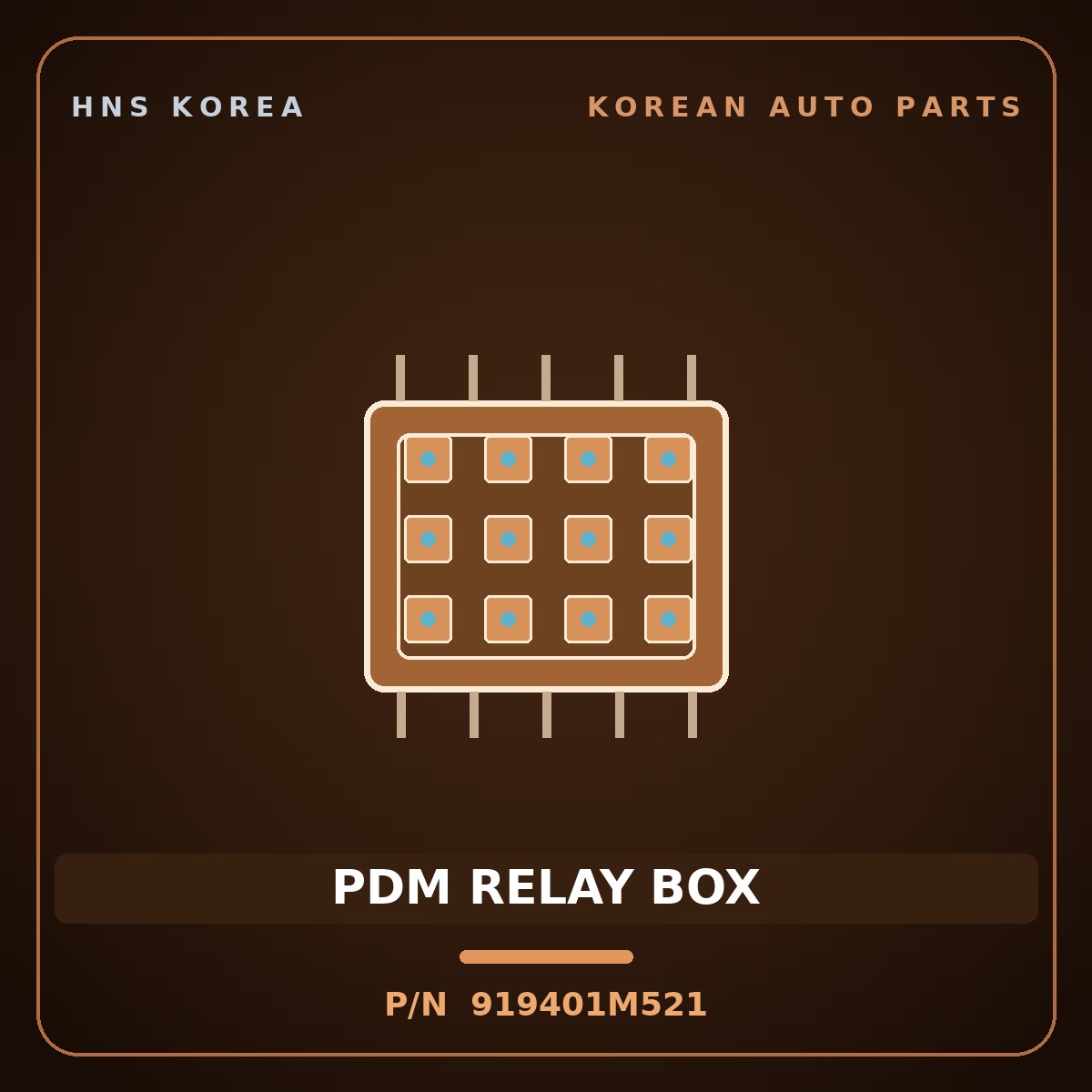 Genuine Mobis PDM RELAY BOX 919401M521 for Morning 2017 HNS Parts Korea