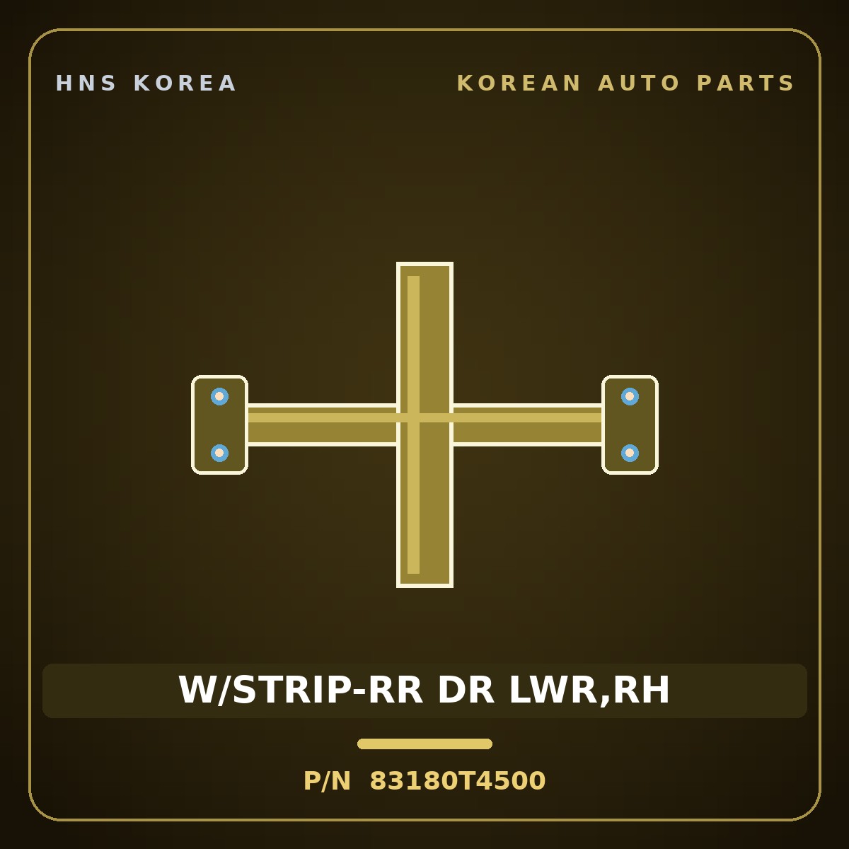 Genuine Mobis W/STRIP-RR DR LWR,RH 83180T4500 for G90 2022 HNS Parts Korea