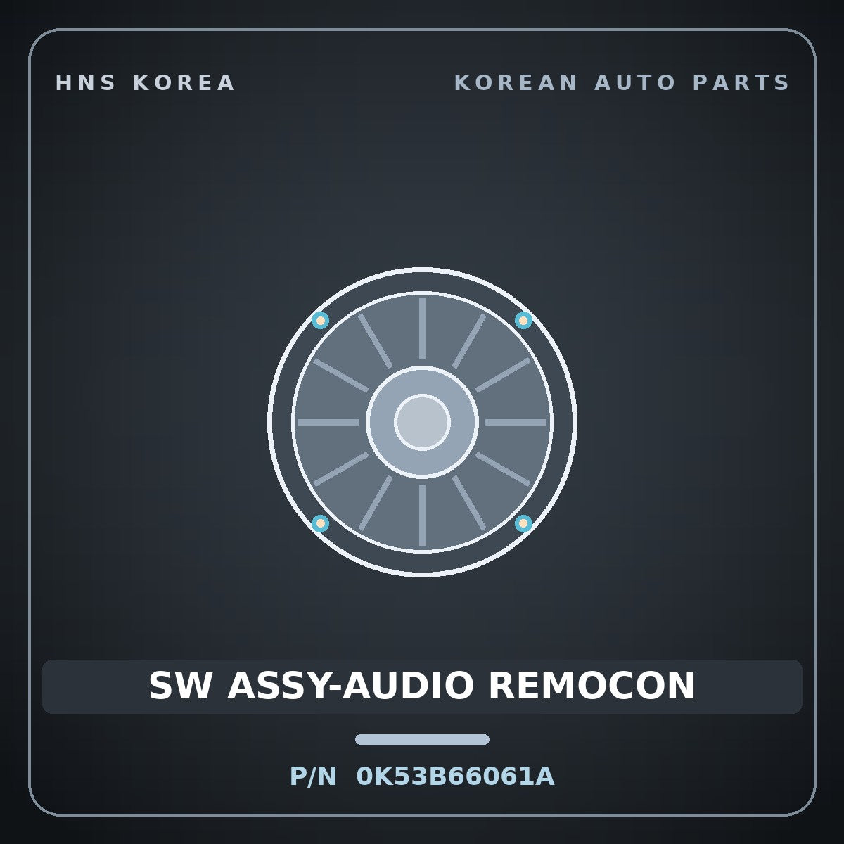 Genuine Mobis SW ASSY-AUDIO REMOCON 0K53B66061A for Carnival 1998 HNS Parts Korea
