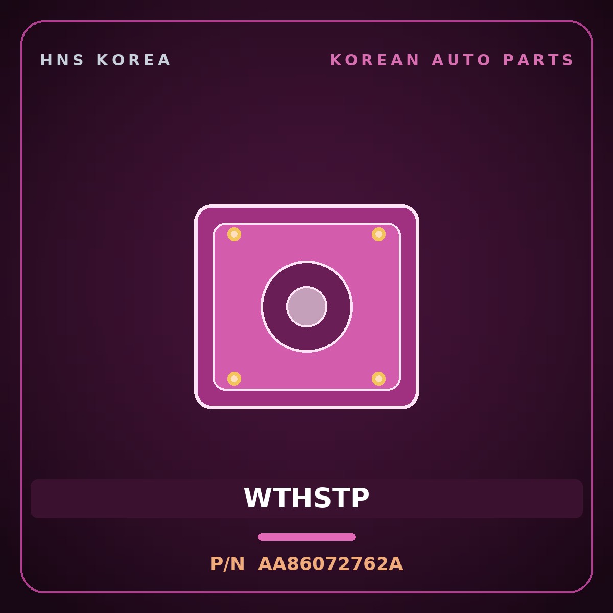 Genuine Mobis WTHSTP AA86072762A for Power Combi 1998 HNS Parts Korea