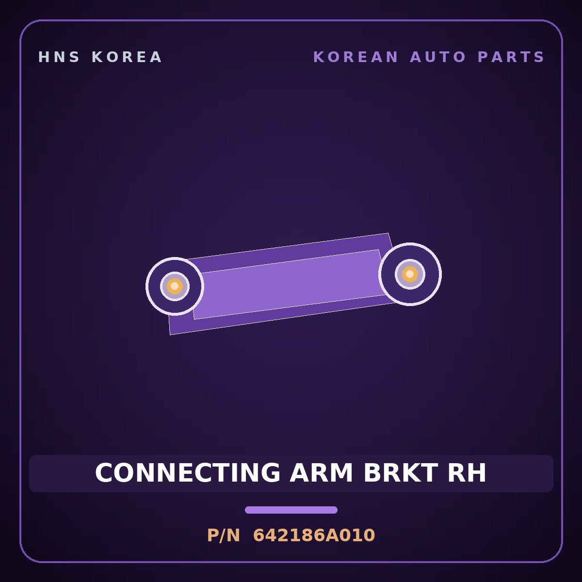 Genuine Mobis CONNECTING ARM BRKT RH 642186A010 for 5-Ton Truck 1997 HNS Parts Korea