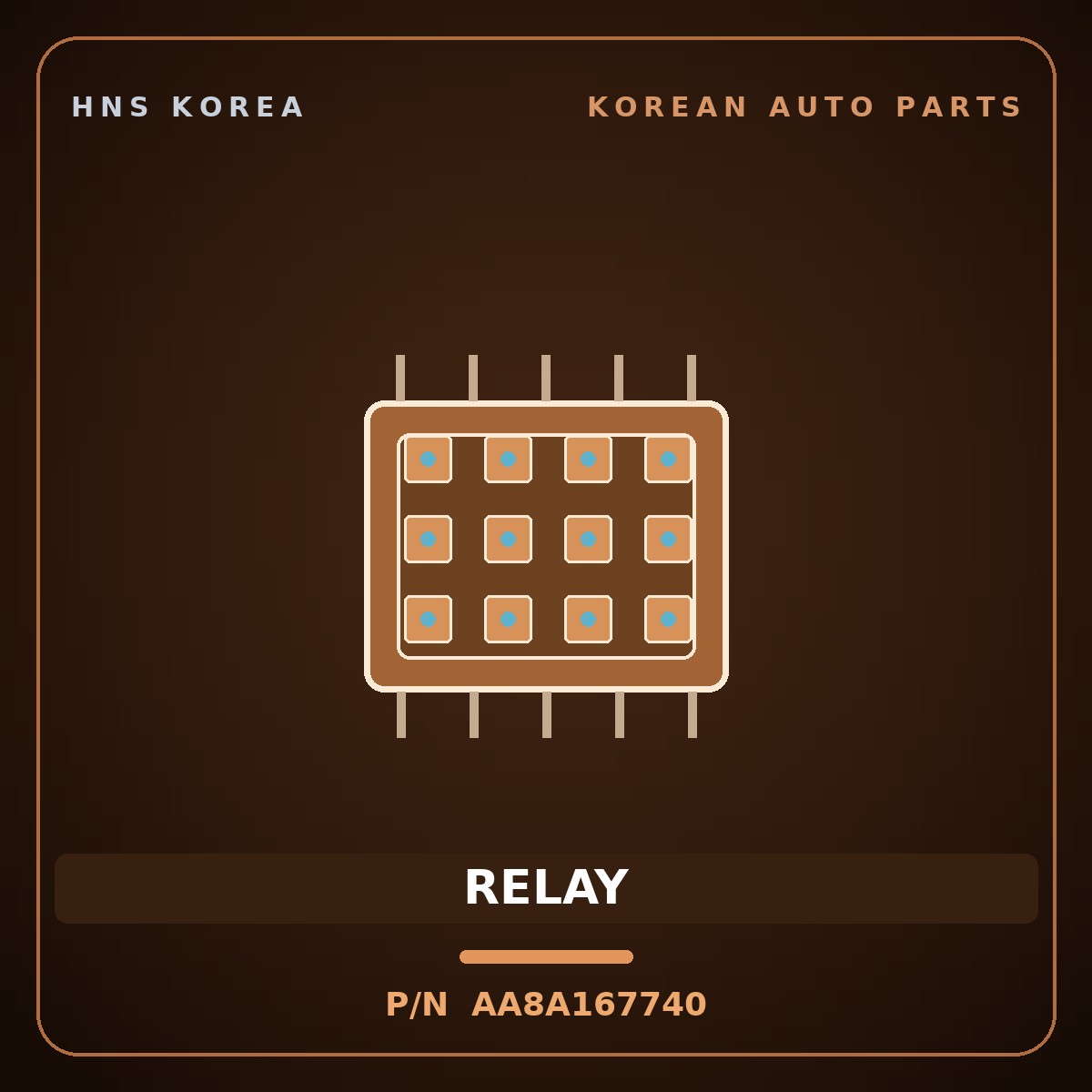 Genuine Mobis RELAY AA8A167740 for Granbird 1998 HNS Parts Korea