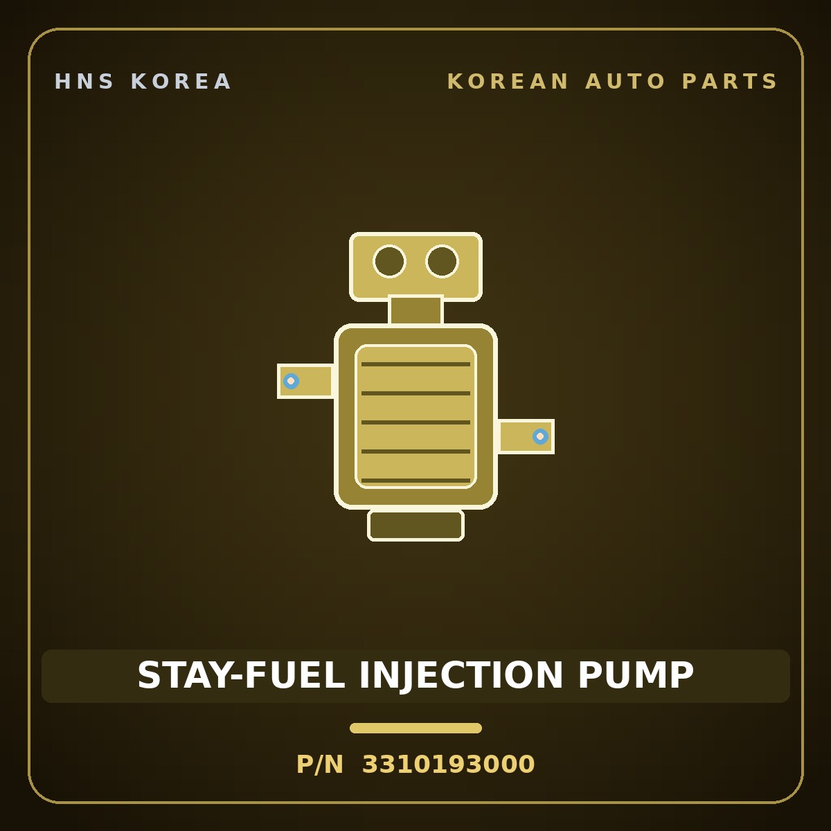 Genuine Mobis STAY-FUEL INJECTION PUMP 3310193000 for 5-Ton Truck 1997 HNS Parts Korea